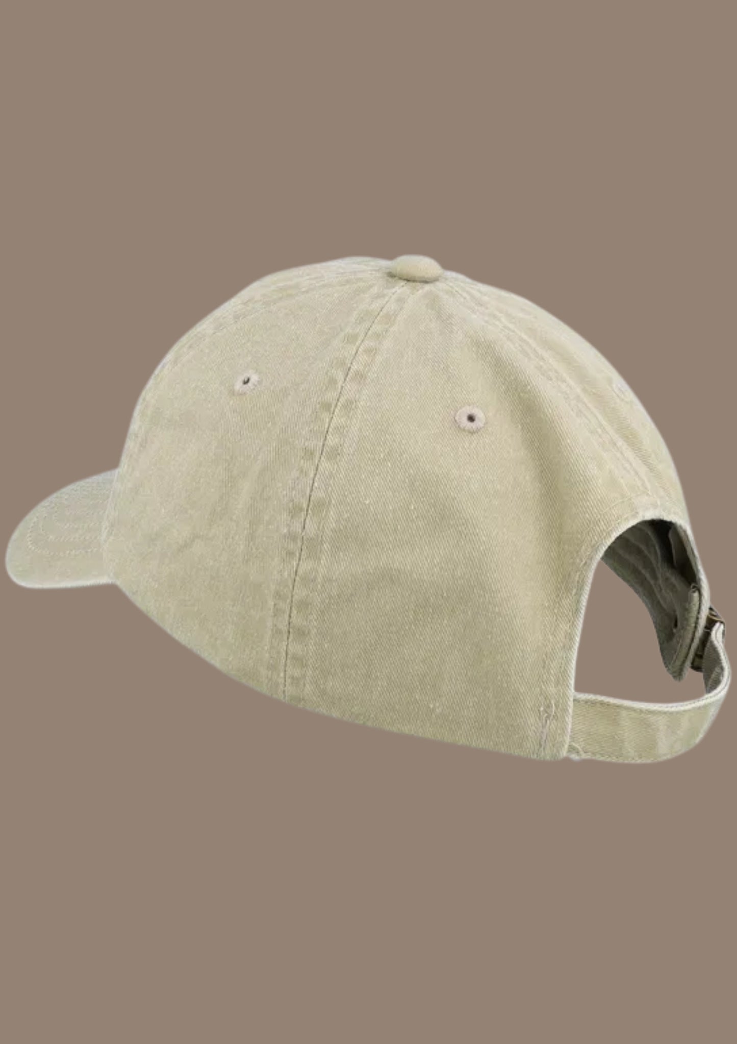 Dad Cap Brodert Brun
