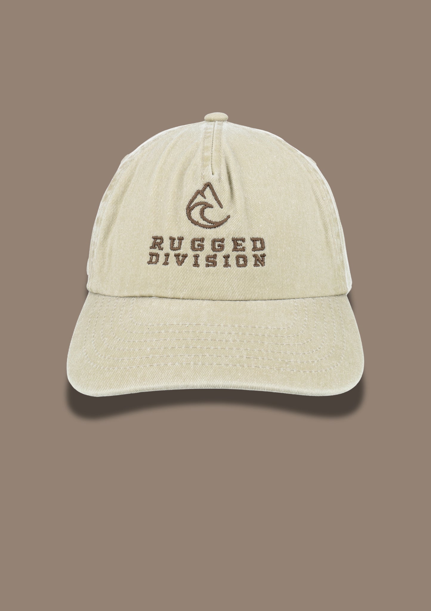 Dad Cap Brodert Brun
