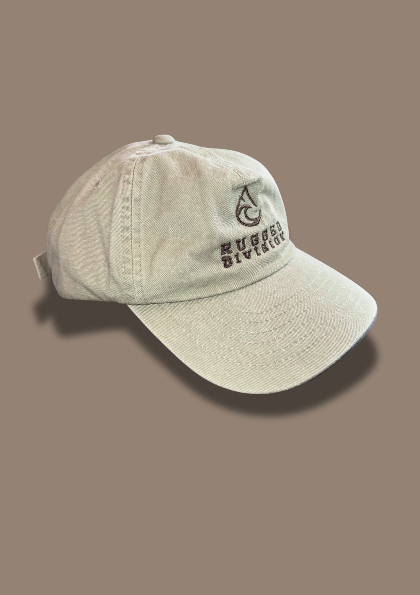 Dad Cap Brodert Brun