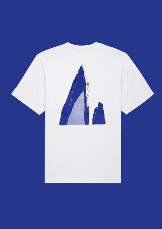 T-shirt Hvit/Blå