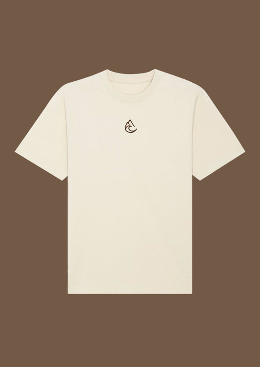 T-shirt Brodert Beige